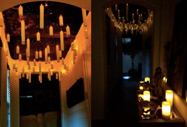 halloween decoration diy bougies plafond