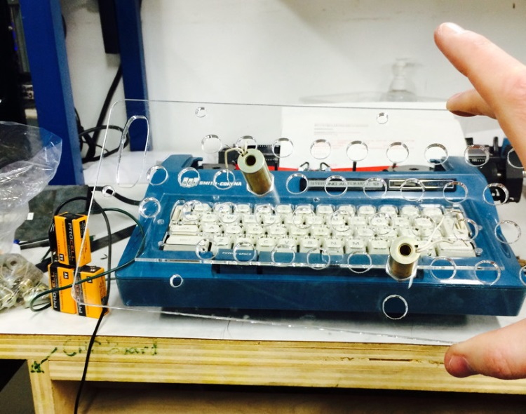 acrylic typewriter